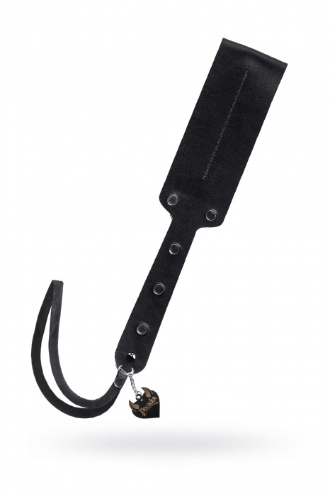 Черный кожаный пэддл - 32 см. - Pecado - купить с доставкой в Санкт-Петербурге