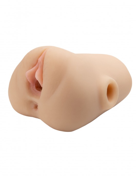 Телесный мастурбатор с вибрацией Double Pounder Vibrating Squeeze Stroker - Pipedream - в Санкт-Петербурге купить с доставкой