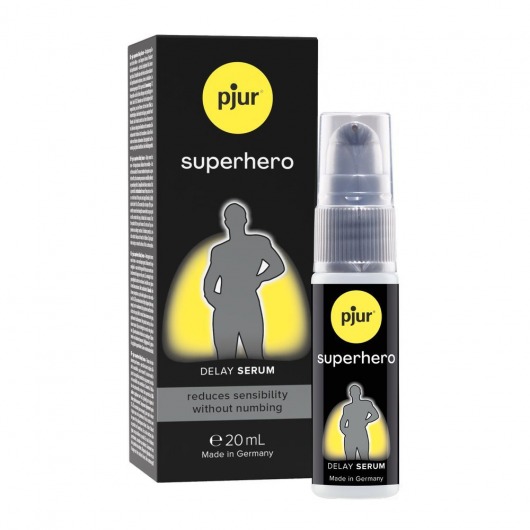 Пролонгатор-сыворотка pjur Superhero Delay Serum - 20 мл. - Pjur - купить с доставкой в Санкт-Петербурге