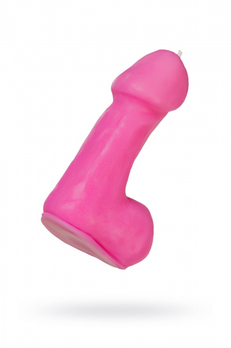 Розовая свеча в форме пениса - 47 гр. - Pecado - купить с доставкой в Санкт-Петербурге