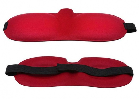 Красная глухая маска на резинке - Sitabella - купить с доставкой в Санкт-Петербурге