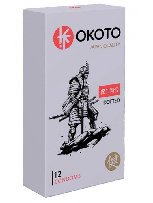 Точечные презервативы OKOTO Dotted - 12 шт. - Sitabella - купить с доставкой в Санкт-Петербурге