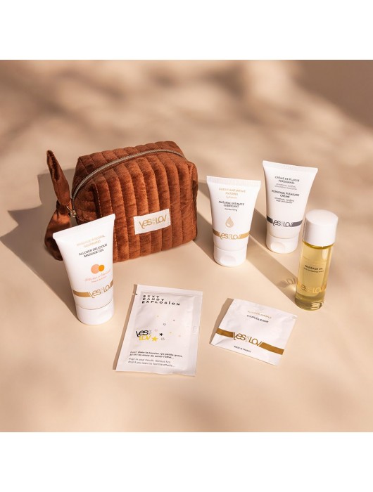 Набор YESforLOV La Trousse Enchantée в коричневой косметичке - YESforLOV - купить с доставкой в Санкт-Петербурге