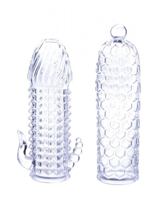 Набор из 2 прозрачных насадок на член Seductive Tickler Sleeves Set - NMC - в Санкт-Петербурге купить с доставкой