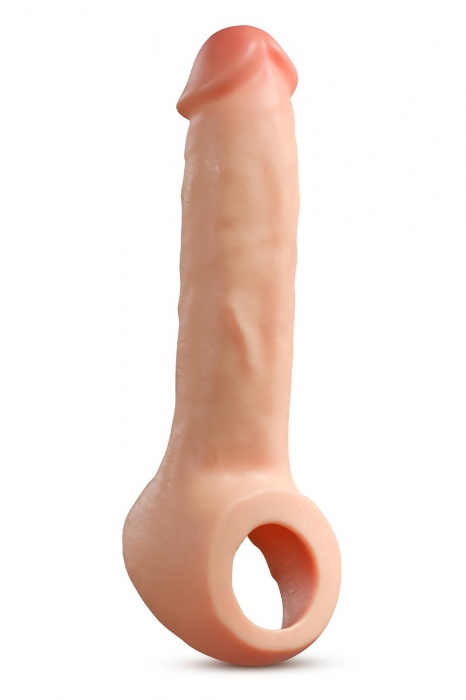 Телесная насадка-удлинитель Thrive 8.75 Inch Realistic Penis Extender Sleeve - 22,2 см. - Blush Novelties - в Санкт-Петербурге купить с доставкой