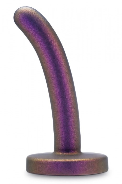 Фиолетовая насадка с гладкой поверхностью Surrender 4.75 Inch Beginner Pegging Dildo - 12 см. - Blush Novelties - купить с доставкой в Санкт-Петербурге