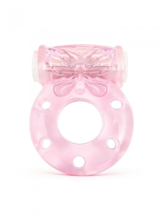 Розовое эрекционное виброкольцо с бабочкой - 1137 - в Санкт-Петербурге купить с доставкой