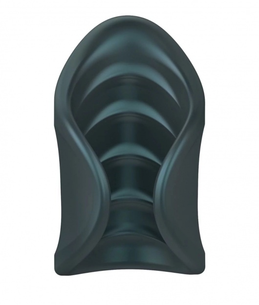 Серый сквозной мастурбатор с вибрацией Manwan Starter - Manwan - в Санкт-Петербурге купить с доставкой