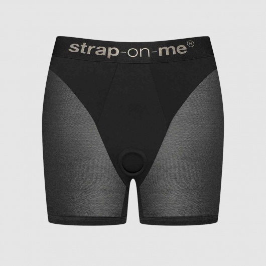 Трусики-шорты для фиксации насадок Strap-on-me Harness Lingerie Halo - size M - Strap-on-me - купить с доставкой в Санкт-Петербурге