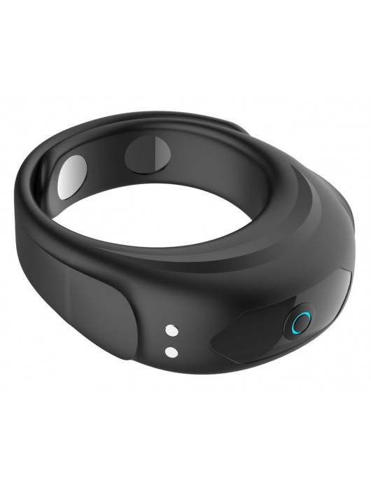 Черное эрекционное виброкольцо на ремешках - Boys of Toys - в Санкт-Петербурге купить с доставкой