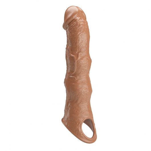 Карамельный фаллоудлинитель с 3 вставками - 28 см. - Baile - в Санкт-Петербурге купить с доставкой
