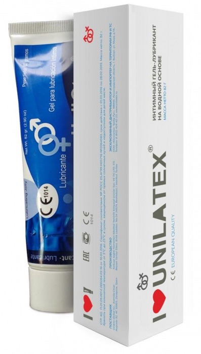 Лубрикант на водной основе Unilatex Gel - 80 мл. - Unilatex - купить с доставкой в Санкт-Петербурге