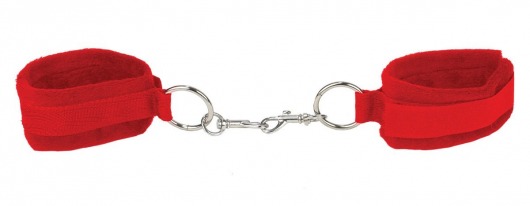 Красные наручники Velcro Cuffs Red - Shots Media BV - купить с доставкой в Санкт-Петербурге