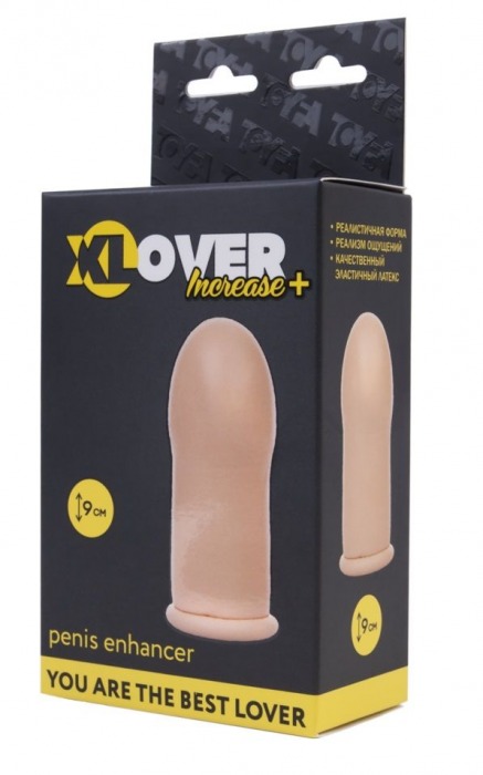 Удлиняющая насадка из латекса - 9 см. - ToyFa - в Санкт-Петербурге купить с доставкой