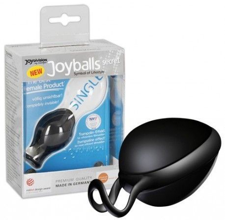 Чёрный вагинальный шарик Joyballs Secret - Joy Division