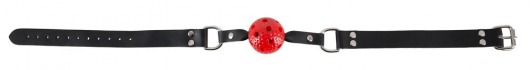 Классический кляп с красным шариком Knebel - Orion - купить с доставкой в Санкт-Петербурге