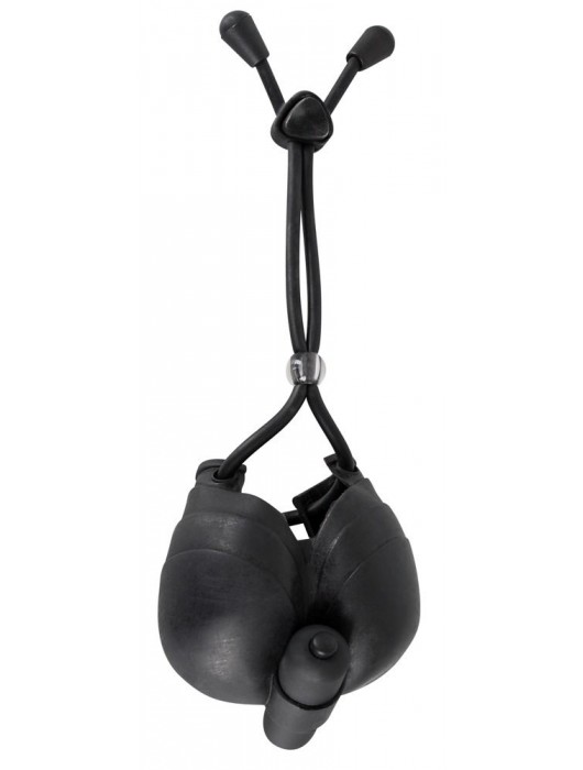 Чёрное эрекционное лассо с подхватом мошонки Bad Kitty - Orion - в Санкт-Петербурге купить с доставкой