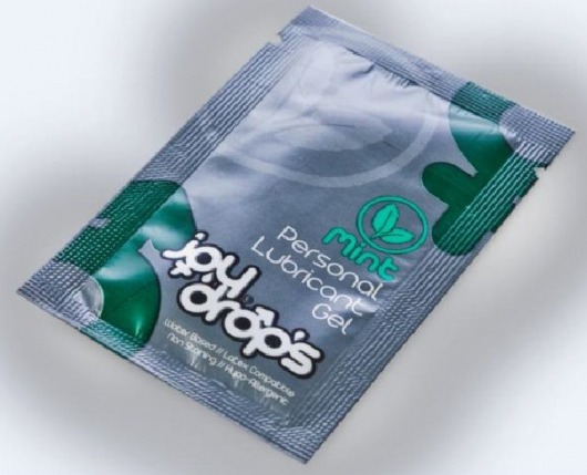Пробник смазки на водной основе с ароматом мяты JoyDrops Mint - 5 мл. - JoyDrops - купить с доставкой в Санкт-Петербурге