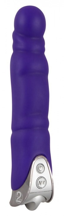 Фиолетовый вибратор с шаровидной головкой Glansy - 18 см. - Orion