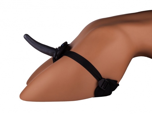 Страпон с 2 насадками и вибрацией UniStrap - 19 и 12 см. - LOVETOY (А-Полимер) - купить с доставкой в Санкт-Петербурге