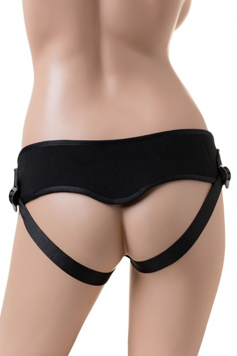 Страпон с 2 насадками и вибрацией UniStrap - 19 и 12 см. - LOVETOY (А-Полимер) - купить с доставкой в Санкт-Петербурге