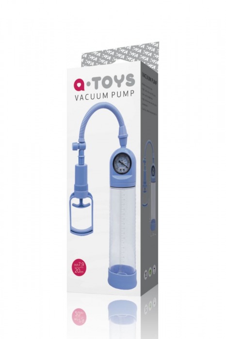 Голубая вакуумная помпа A-toys с манометром и прозрачной колбой - A-toys - в Санкт-Петербурге купить с доставкой