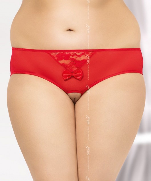 Трусики с ажурной вставкой на попке и доступом - SoftLine купить с доставкой