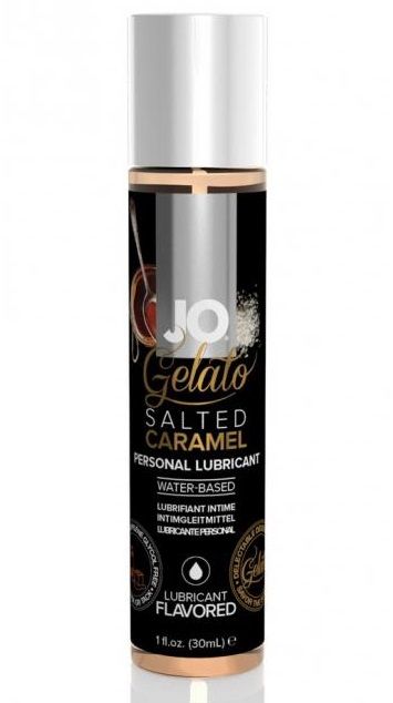 Лубрикант с ароматом солёной карамели JO GELATO SALTED CARAMEL - 30 мл. - System JO - купить с доставкой в Санкт-Петербурге