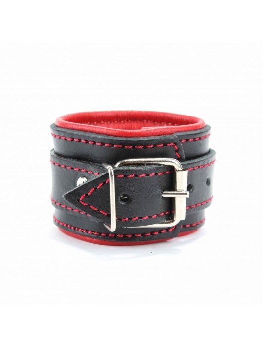 Оковы на руки с красным подкладом - БДСМ Арсенал - купить с доставкой в Санкт-Петербурге