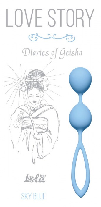 Голубые вагинальные шарики Diaries of a Geisha - Lola Games