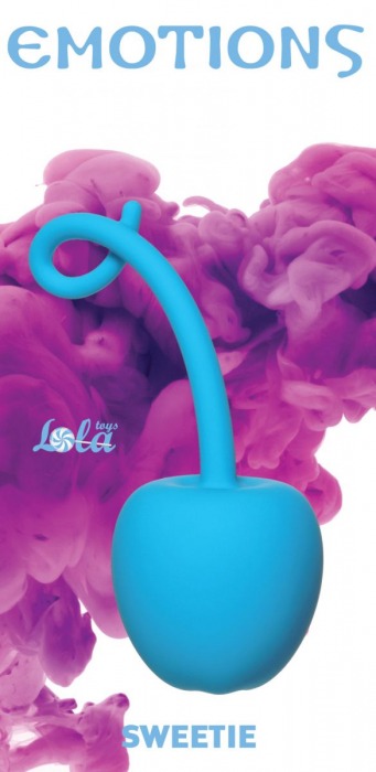 Голубой стимулятор-вишенка со смещенным центром тяжести Emotions Sweetie - Lola toys