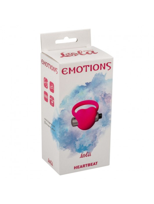 Розовое эрекционное виброколечко Emotions Heartbeat - Lola Games - в Санкт-Петербурге купить с доставкой