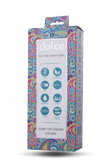 Голубой мини-вибратор Dolce Owen - 12,5 см. - ToyFa