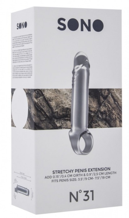 Прозрачная удлиняющая насадка Stretchy Penis Extension No.31 - Shots Media BV - в Санкт-Петербурге купить с доставкой