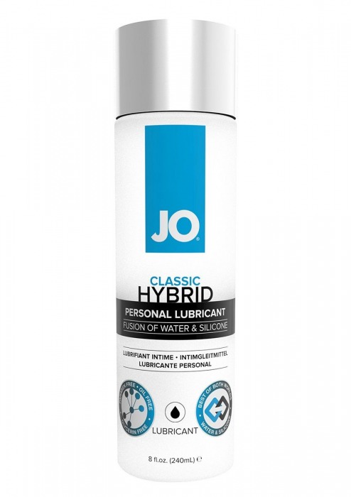 Лубрикант  на водно-силиконовой основе  JO CLASSIC HYBRID - 240 мл. - System JO - купить с доставкой в Санкт-Петербурге
