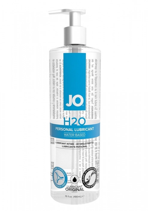 Лубрикант на водной основе JO Personal Lubricant H2O с дозатором - 480 мл. - System JO - купить с доставкой в Санкт-Петербурге