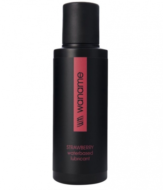 Лубрикант на водной основе с ароматом клубники - 100 мл. - WANAME - купить с доставкой в Санкт-Петербурге