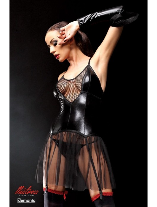 Оригинальное платье Yvone с прозрачным подолом - Demoniq купить с доставкой