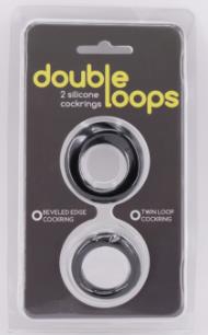 Набор из 2 эрекционных колец Double Loops - Gopaldas - в Санкт-Петербурге купить с доставкой