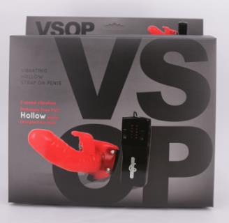 Страпон с вибрацией и клиторальным стимулятором VSOP - 17,5 см. - Seven Creations - купить с доставкой в Санкт-Петербурге