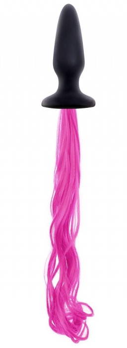 Анальная втулка с розовым хвостом Unicorne Tails - NS Novelties
