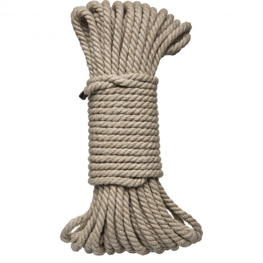 Бондажная пеньковая верёвка Kink Bind   Tie Hemp Bondage Rope 50 Ft - 15 м. - Doc Johnson - купить с доставкой в Санкт-Петербурге