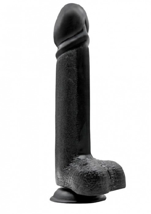 Чёрный анальный фаллоимитатор MENZSTUFF BLACK KNIGHT 10INCH BUTT PLUG - 25 см. - Dream Toys