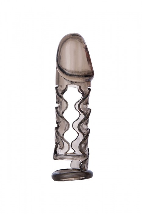 Дымчатая закрытая насадка на пенис ToyFa XLover - 11,5 см. - ToyFa - в Санкт-Петербурге купить с доставкой