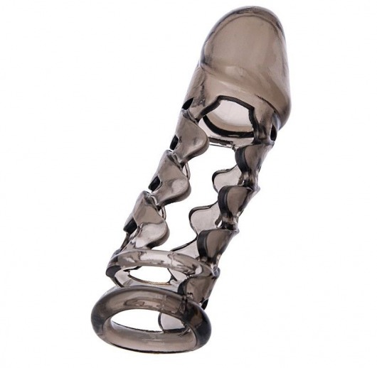 Дымчатая закрытая насадка на пенис ToyFa XLover - 11,5 см. - ToyFa - в Санкт-Петербурге купить с доставкой