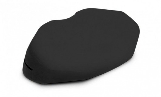 Чёрная вельветовая подушка для любви Liberator Retail Arche Wedge - Liberator - купить с доставкой в Санкт-Петербурге