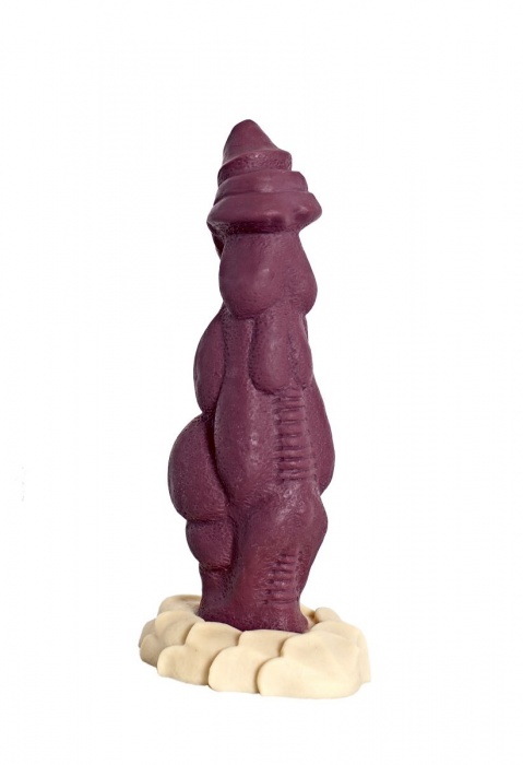 Бордовый фаллоимитатор  Дракон  - 22 см. - Erasexa - купить с доставкой в Санкт-Петербурге