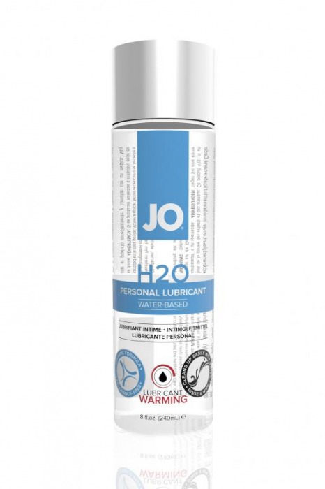Разогревающий лубрикант на водной основе JO Personal Lubricant H2O Warming - 240 мл. - System JO - купить с доставкой в Санкт-Петербурге