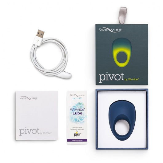 Синее эрекционное виброкольцо We-vibe Pivot - We-vibe - в Санкт-Петербурге купить с доставкой