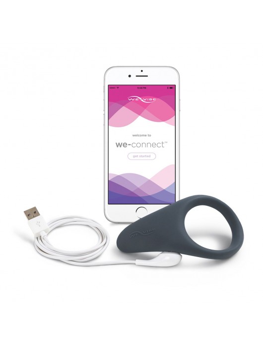 Чёрное эрекционное виброкольцо We-vibe Verge - We-vibe - в Санкт-Петербурге купить с доставкой